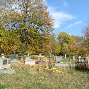 Cintorín v obci Štiavnické Bane 20.10.2018
