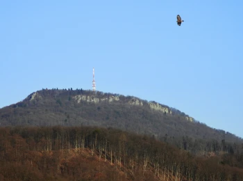 Dravec a Sitno v pozadí - 4.3.2026. Pohľad od Dekýša