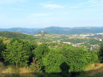 15.6.2023 - tieň mnícha tajchu Ottergrund pri západe Slnka