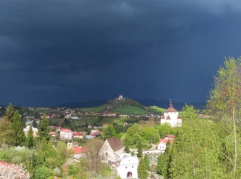 Búrka nad Banskou Štiavnicou 22.4.2025