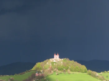 Búrka nad Banskou Štiavnicou 22.4.2025